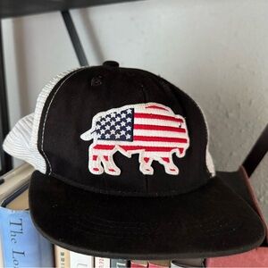 Kids Hat with American Flag Buffalo